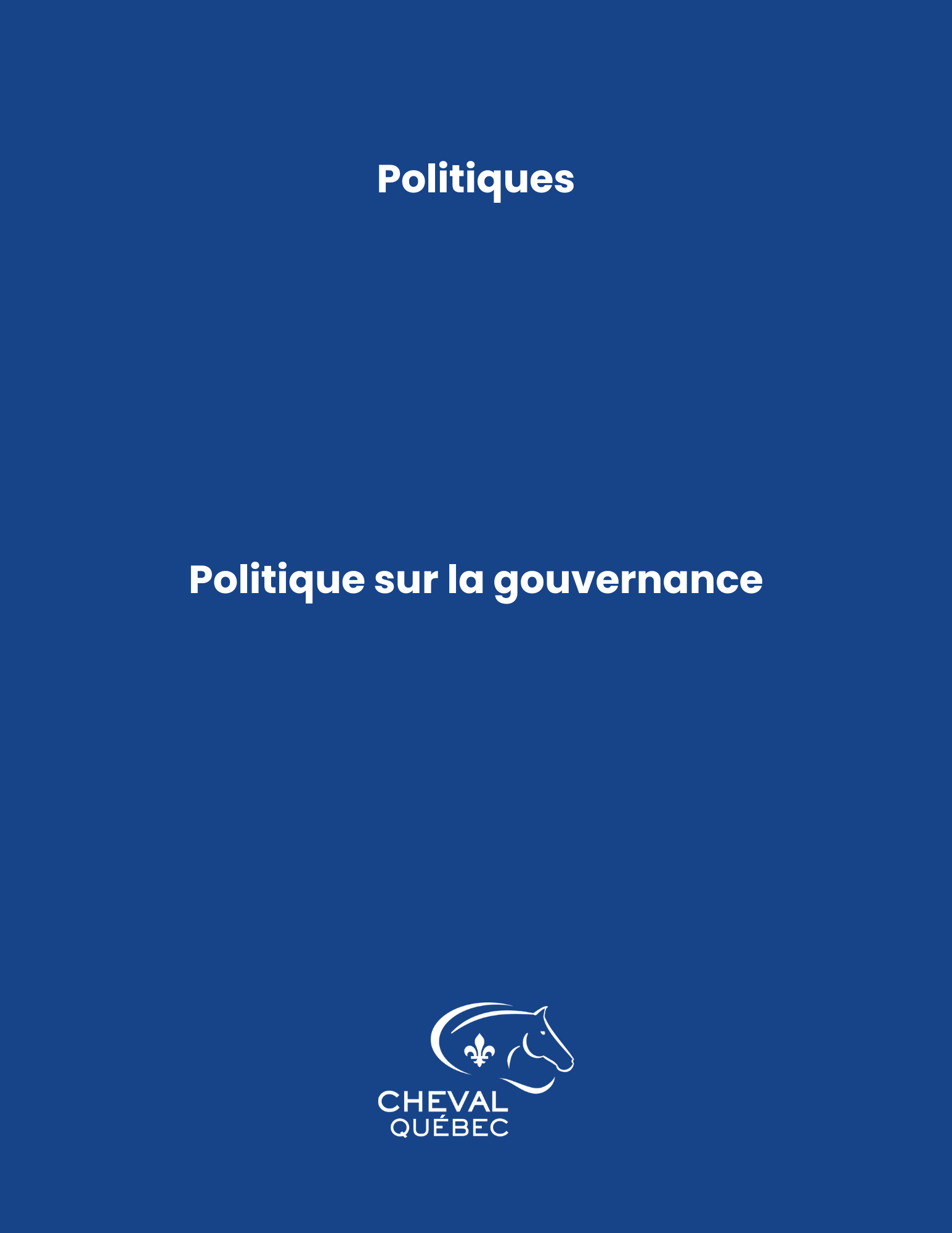 Politique sur la gouvernance
